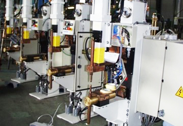 Stationary MF electric welding machine